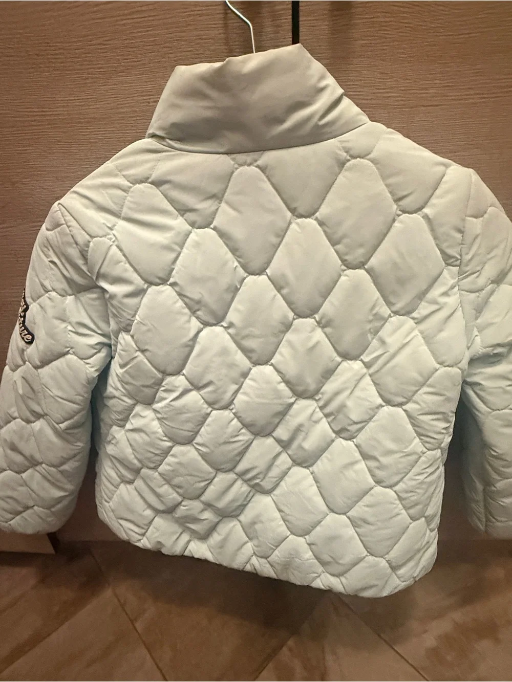 Juicy Couture Quilted Puffer Jacket - Pale Blue